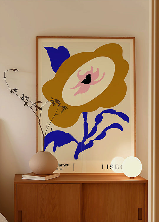 Mercado de Flores. Póster Lisboa