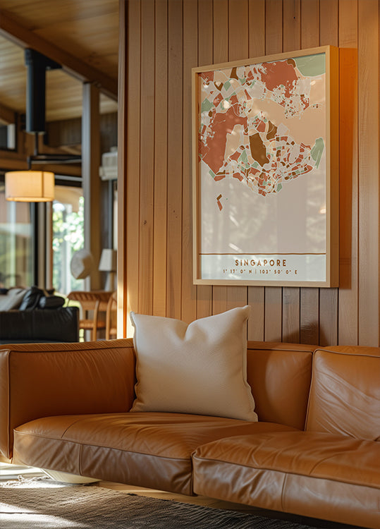 Pôster Tons Pretos da Terra dos Mapas 81