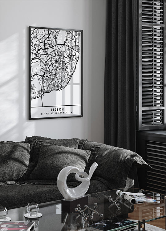 Pôster Mapas Pretos 39