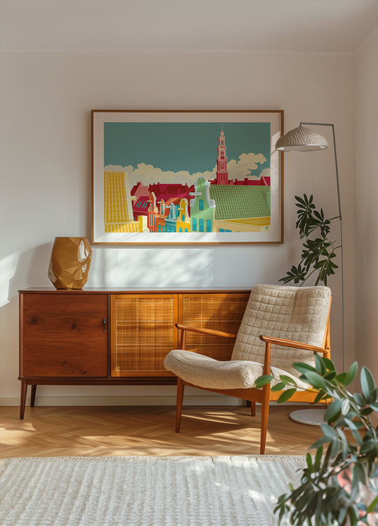 Amsterdam Jordaan Westerkerk Plakat