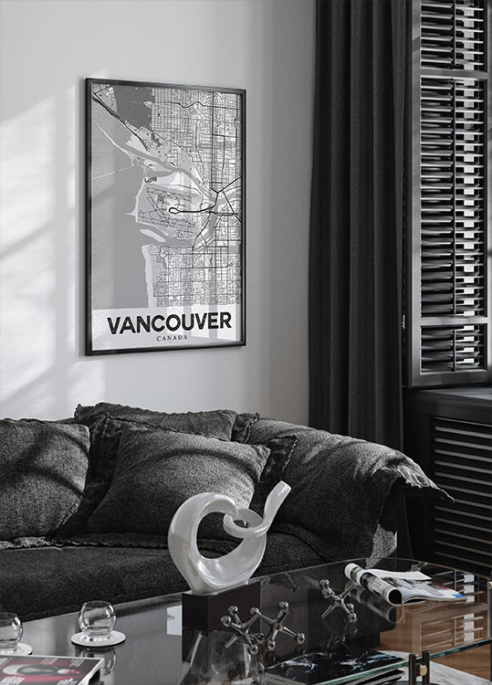 Pôster branco de Vancouver