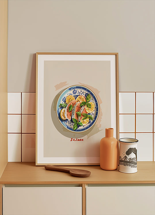 Prato picante de salmão