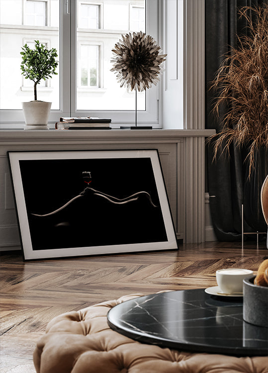 Bodyscape: pôster de degustação de vinhos