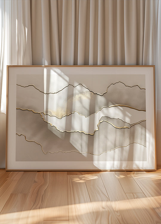 Póster Paisagem metálica nº3