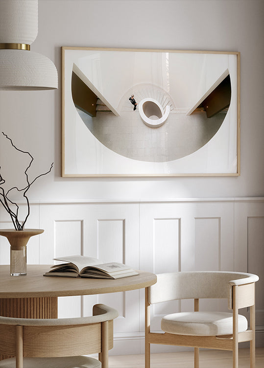 Pôster no andar de baixo