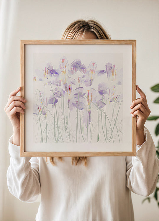 Crocuses in the grass (NEW) - Posterbox