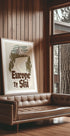 Europe To Ski Vintage Travel Postcard Plakat - Posterbox