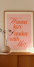 Lazy Sunday Rose Orange Plakat - Posterbox