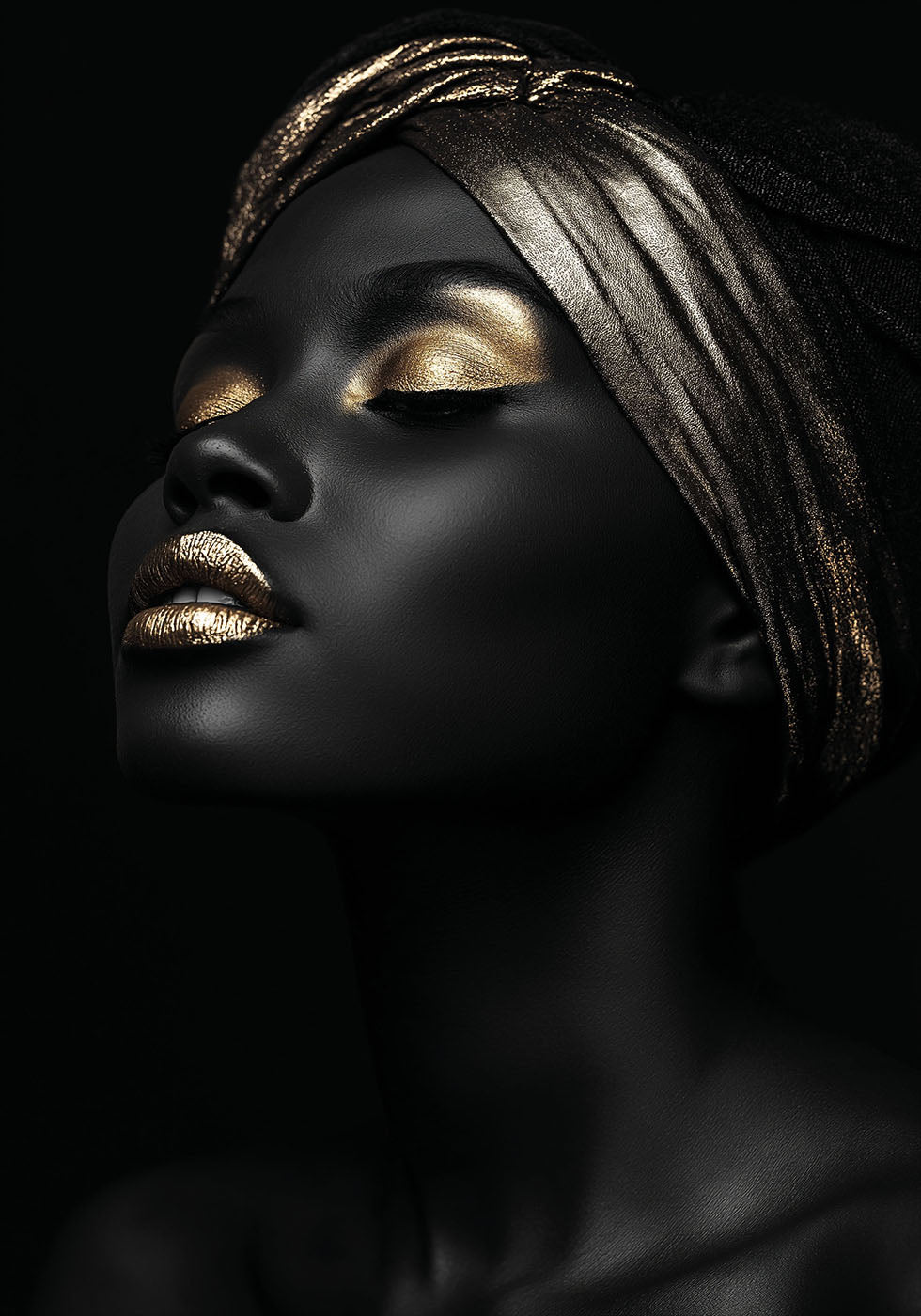 African Golden Woman II Plakat - Posterbox.dk