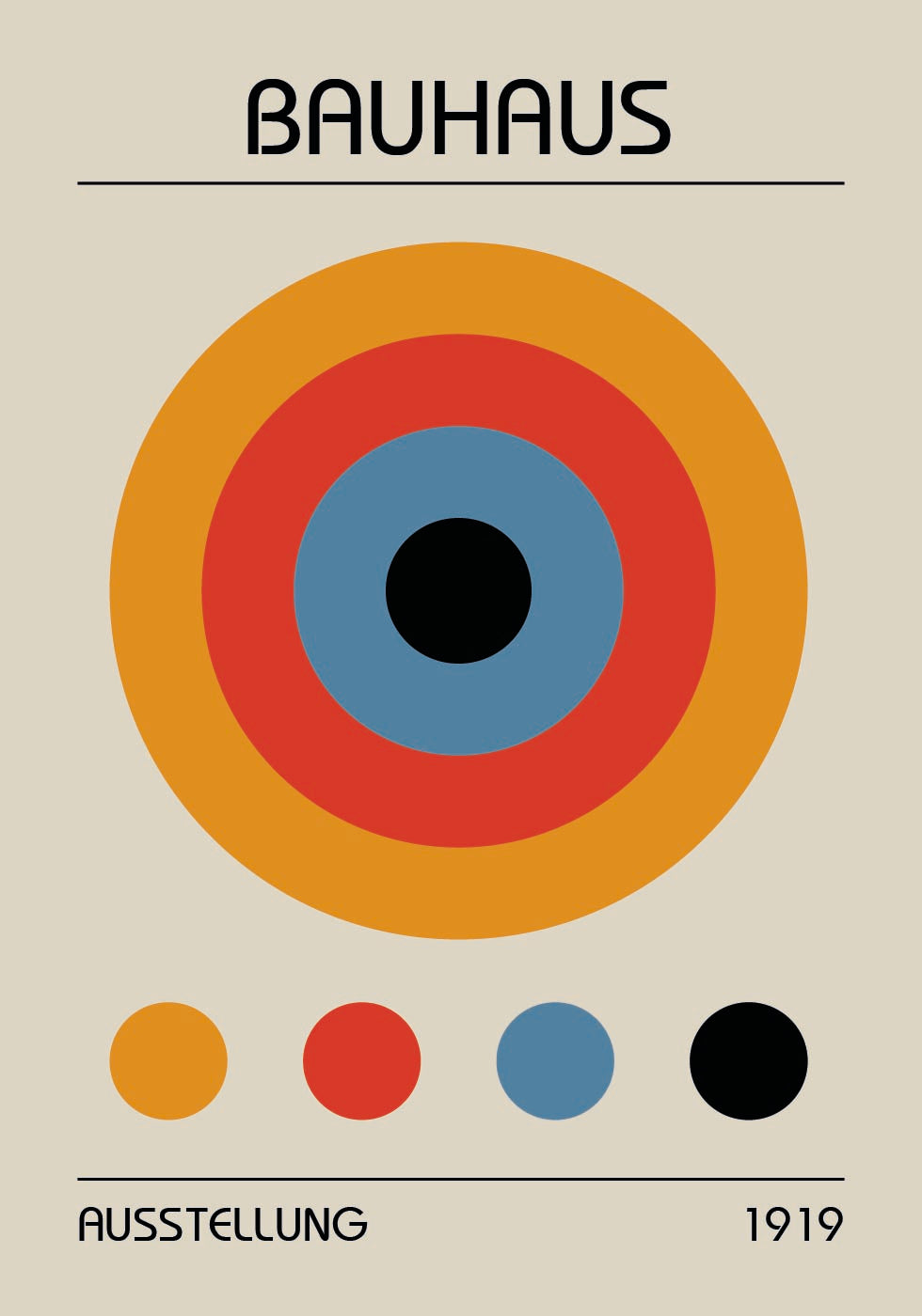 Bauhaus Target Plakat - Posterbox.dk