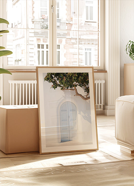 Blue Door, Mediterranean Architecture Plakat - Posterbox.dk