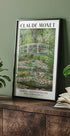 Claude Moent - Bridge over a Pond of Water Lilies Plakat - Posterbox.dk