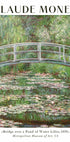 Claude Moent - Bridge over a Pond of Water Lilies Plakat - Posterbox.dk