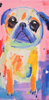 Colorful Pug Plakat - Posterbox.dk