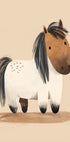 Cute Chubby Pony Plakat - Posterbox.dk