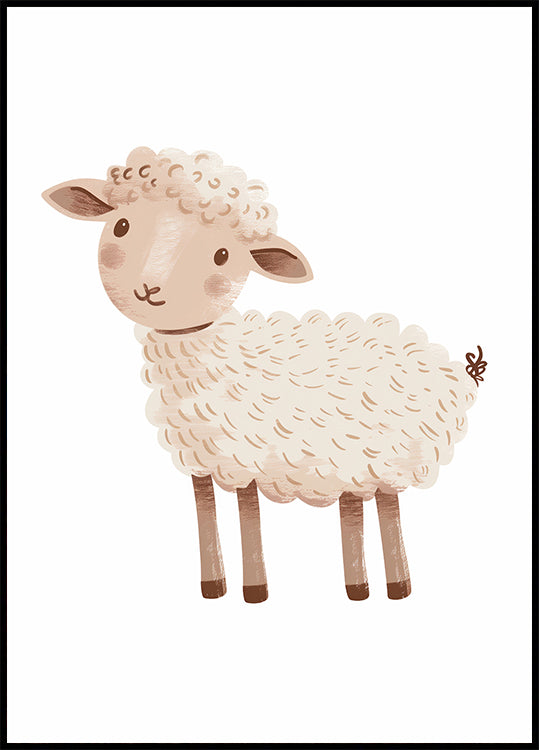 Cute Sheep Plakat - Posterbox.dk