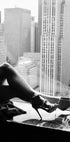 High Heels, City Skyline Black and White Fashion Plakat - Posterbox.dk
