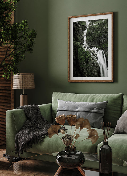 Majestic Waterfall Vøringfossen Plakat - Posterbox.dk