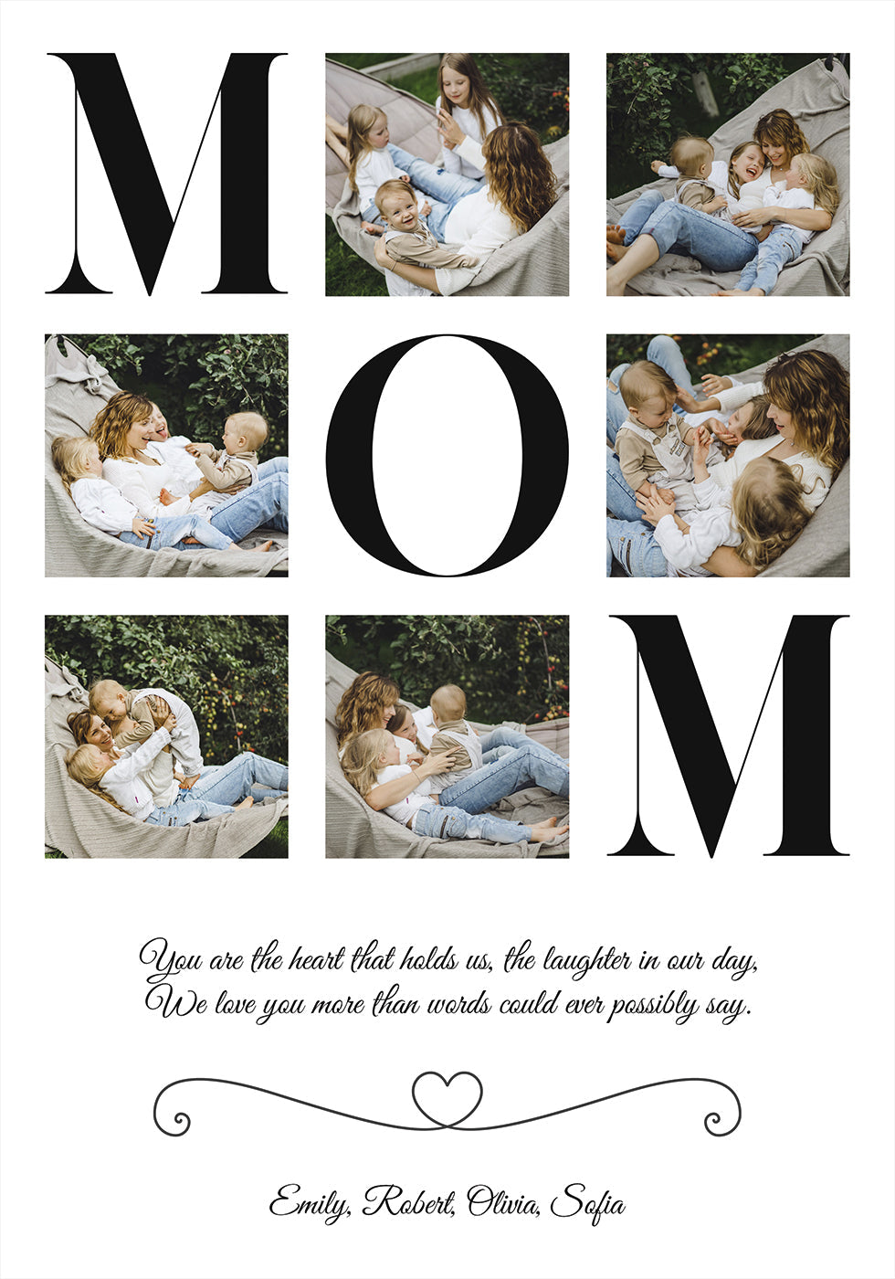 Mom Photo Collage Personalized - Posterbox