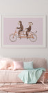 Monkey Bicycle Plakat - Posterbox.dk