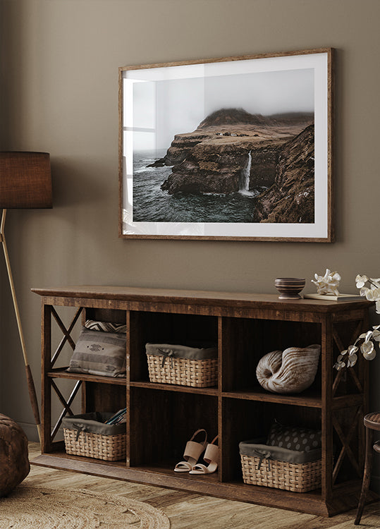 Múlafossur Waterfall Plakat - Posterbox.dk