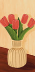 Pink Tulips in Vase Plakat - Posterbox.dk