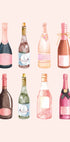 Pop the Bubbly, Watercolor Champagne Bottles Plakat - Posterbox.dk