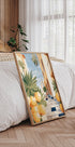 Sunny Citrus Street, Mediterranean Village Steps Plakat - Posterbox.dk