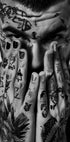 Tattooed Face and Hands Plakat - Posterbox.dk