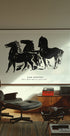Three Black Horses, Dynamic Ink Sketch By Leo Gestel 1935–1936 Plakat - Posterbox.dk