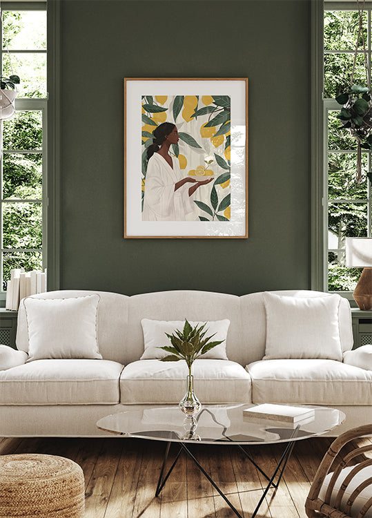 Woman with Lemons Plakat - Posterbox.dk