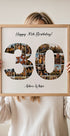 30th Birthday Photo Collage Personal - Posterbox