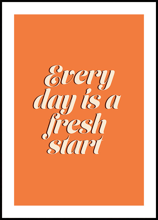 Fresh Start Plakat - Posterbox