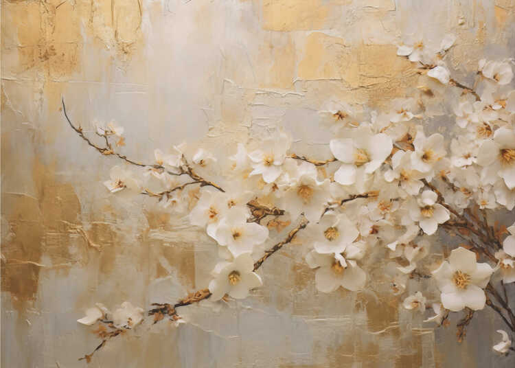 Obtenha o pôster floral vintage 75