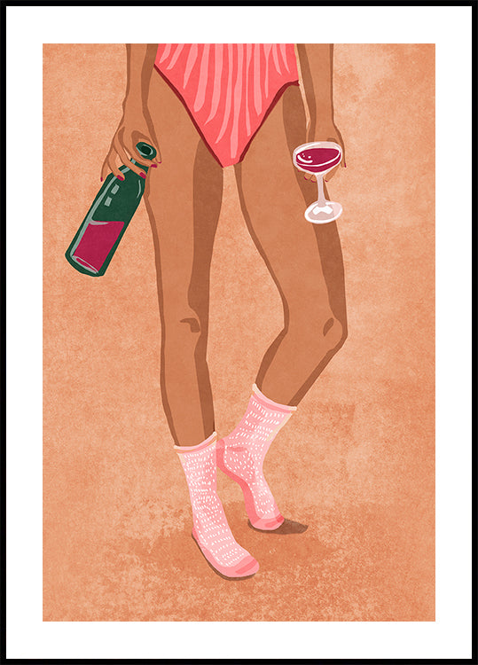 Wine and socks (NEW) - Posterbox