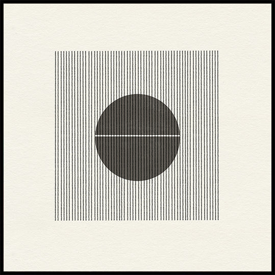 Line and Circle Harmony Plakat - Posterbox