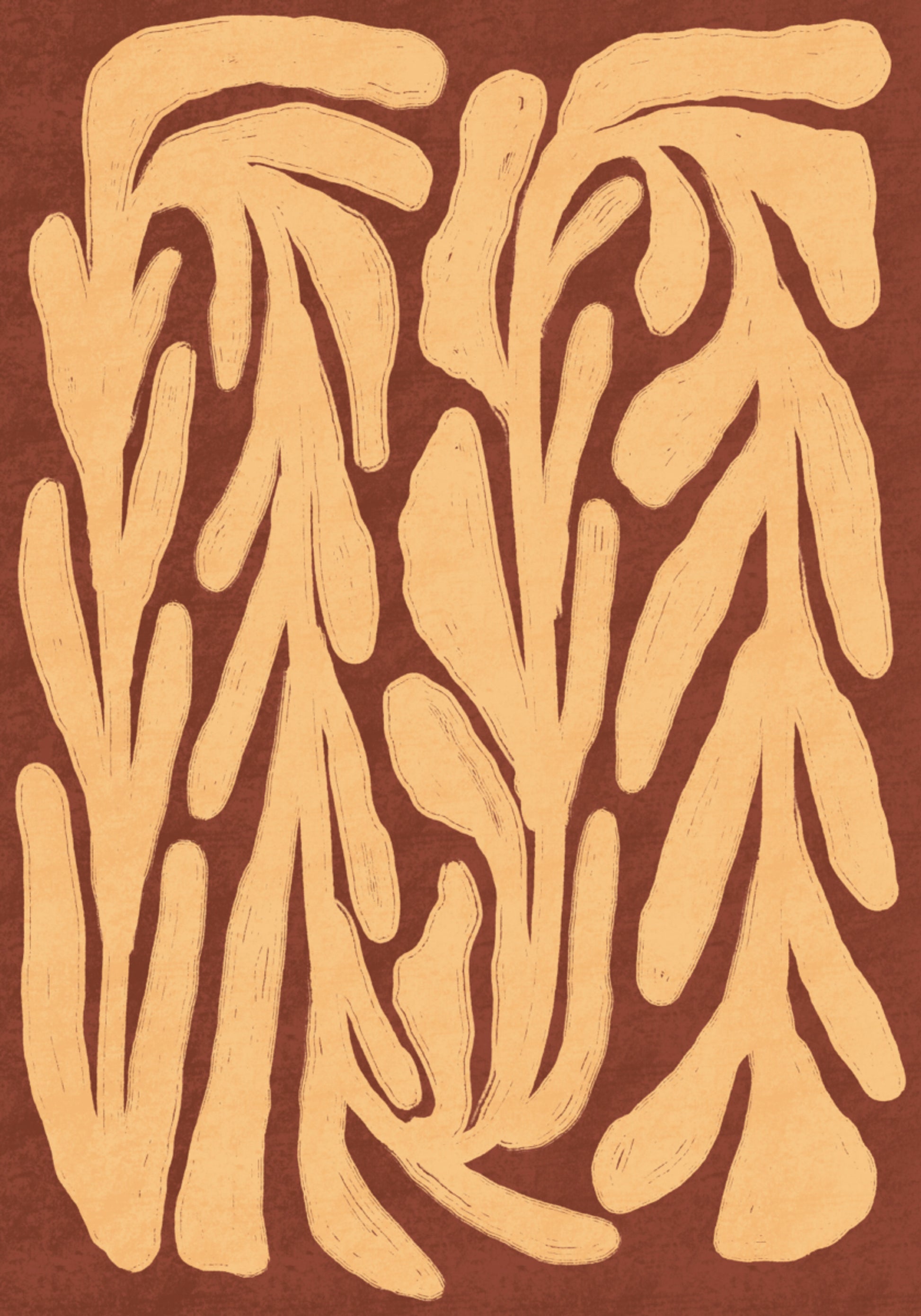 Padrão de folha de terracota