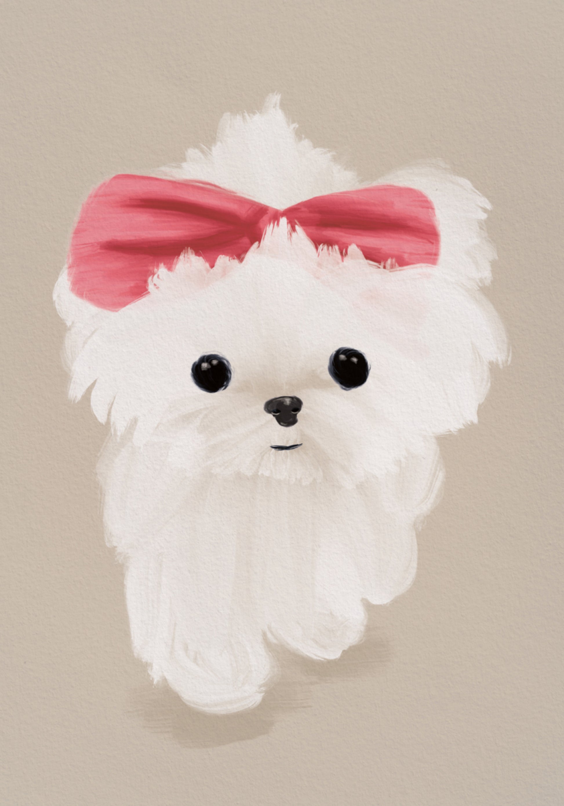 Cachorrinho doce com laço