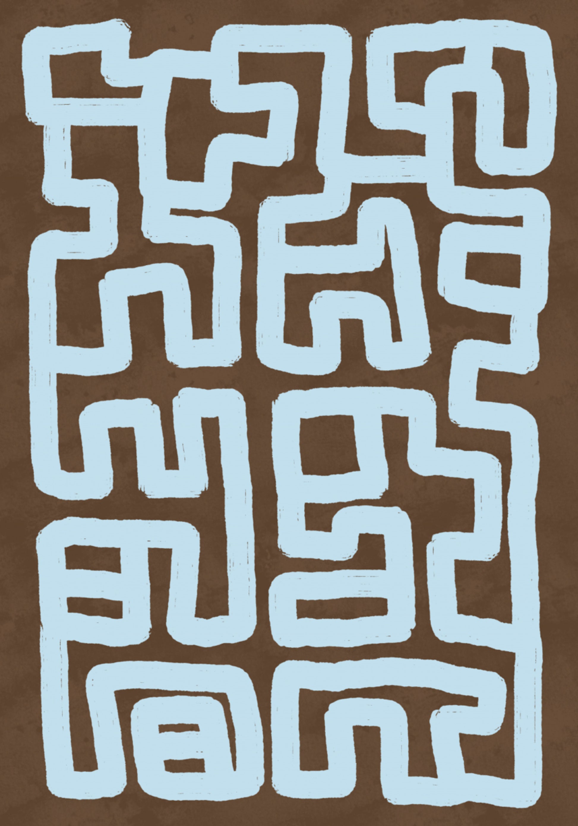 Labirinto Sinuoso Abstrato