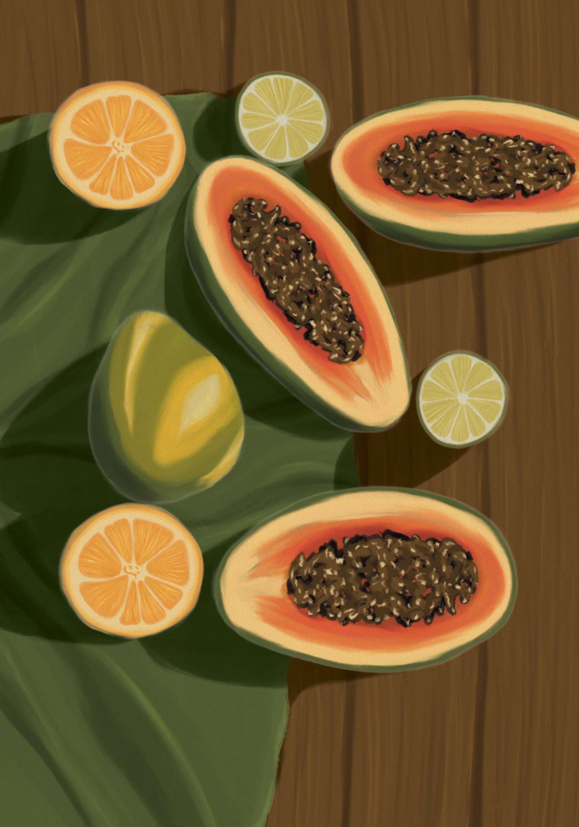 Frutas Tropicais Vibrantes