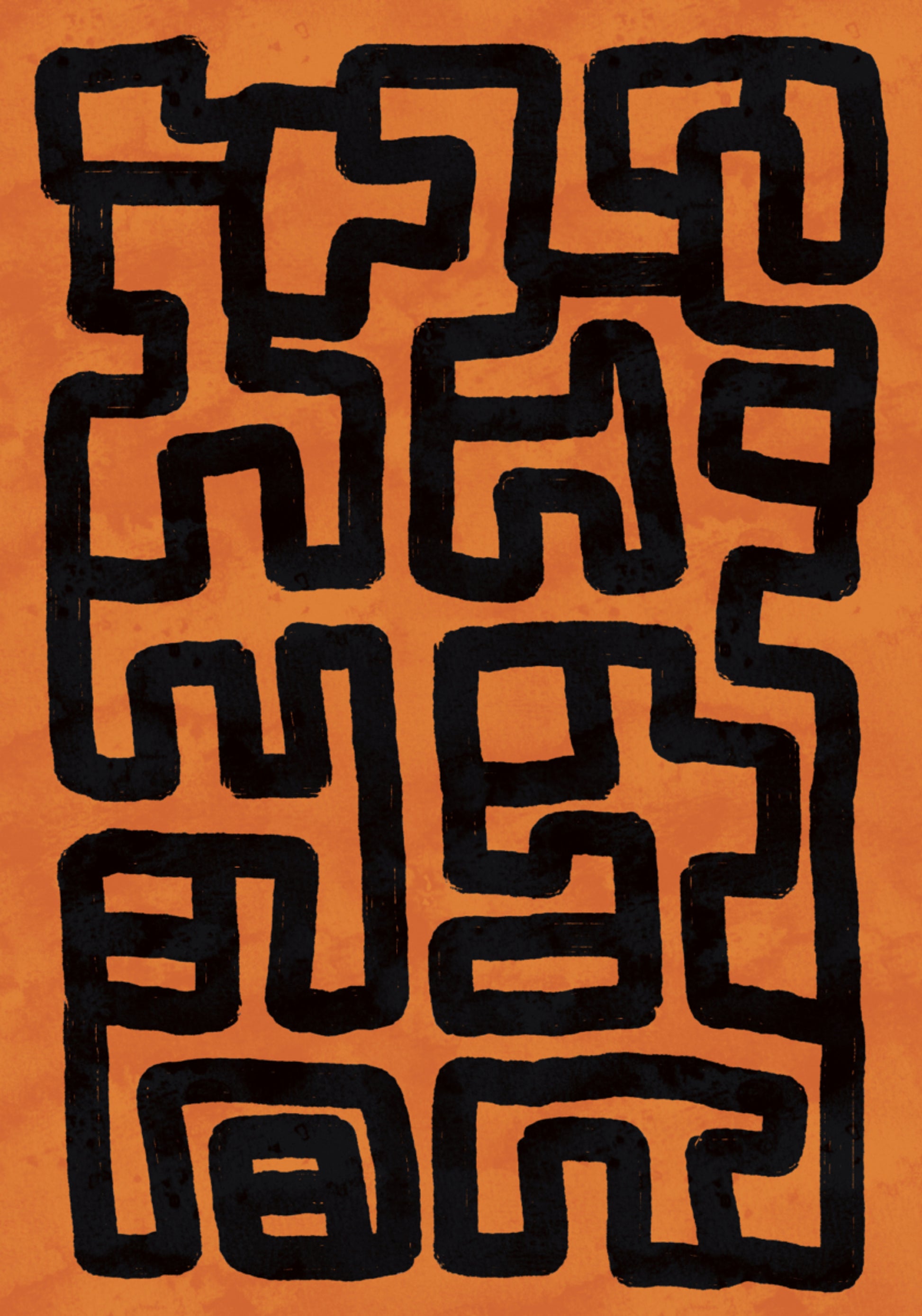 Labirinto Tribal Abstrato