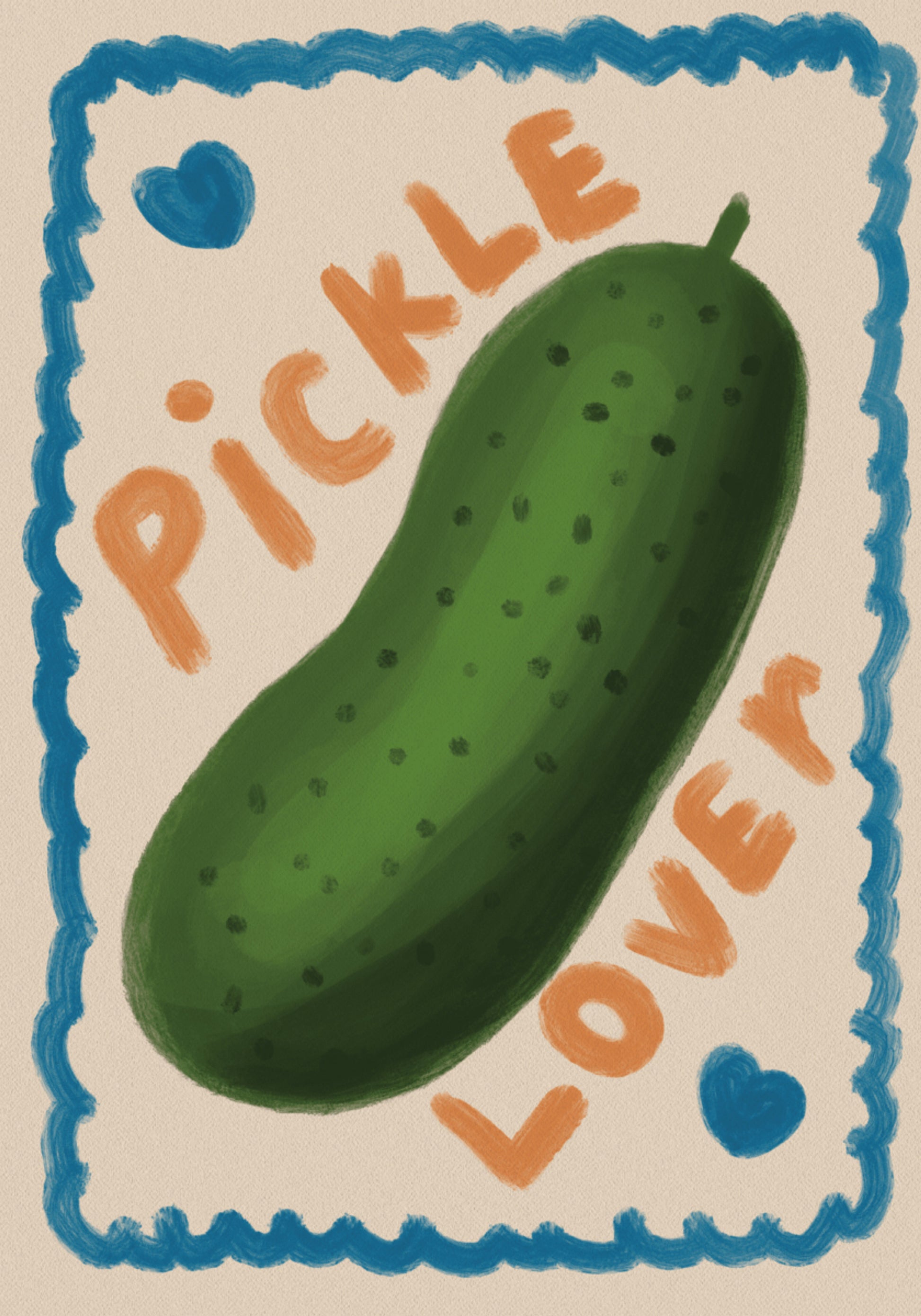 Amante de picles fofo