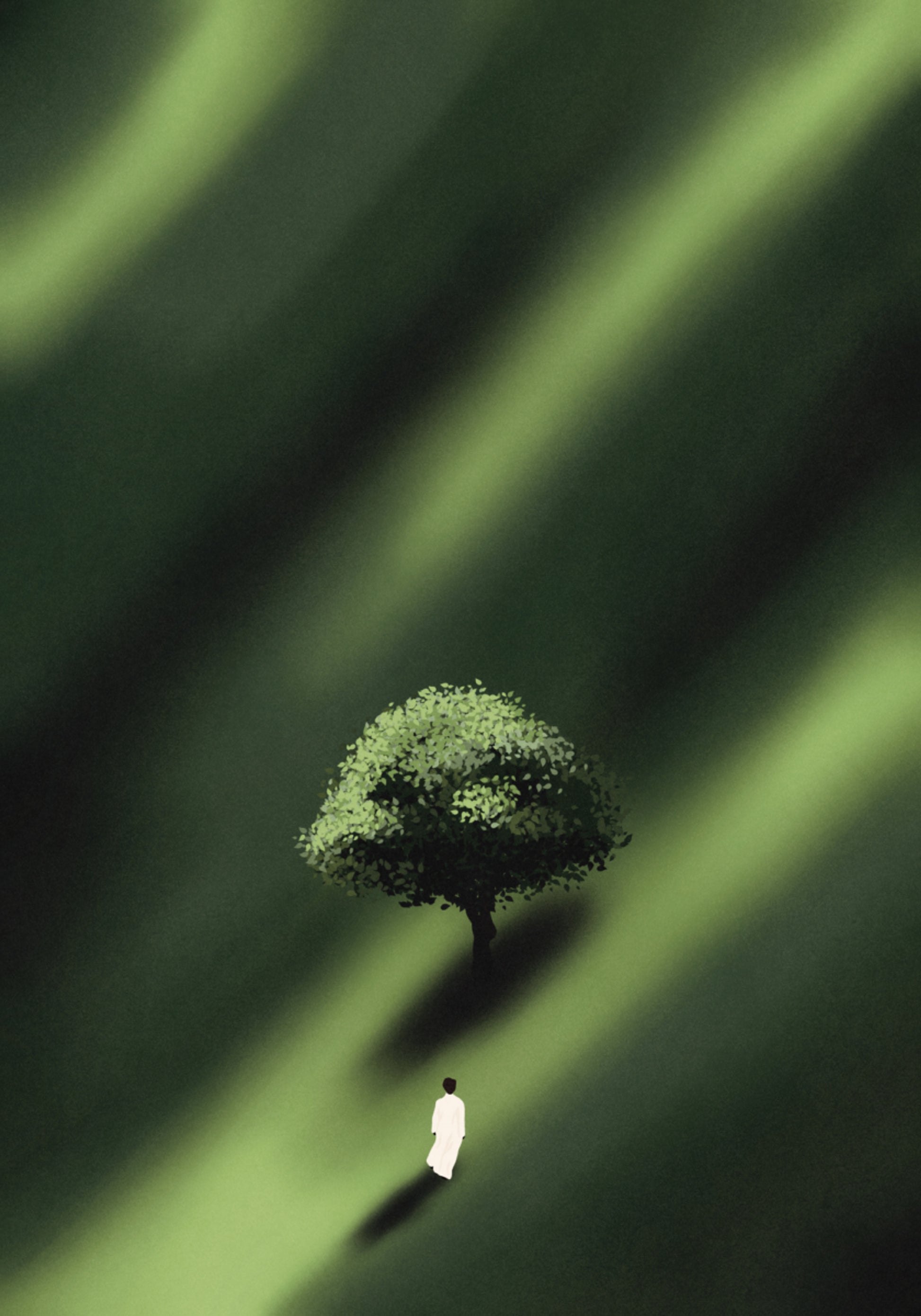 Figura Solitária Caminho Verde