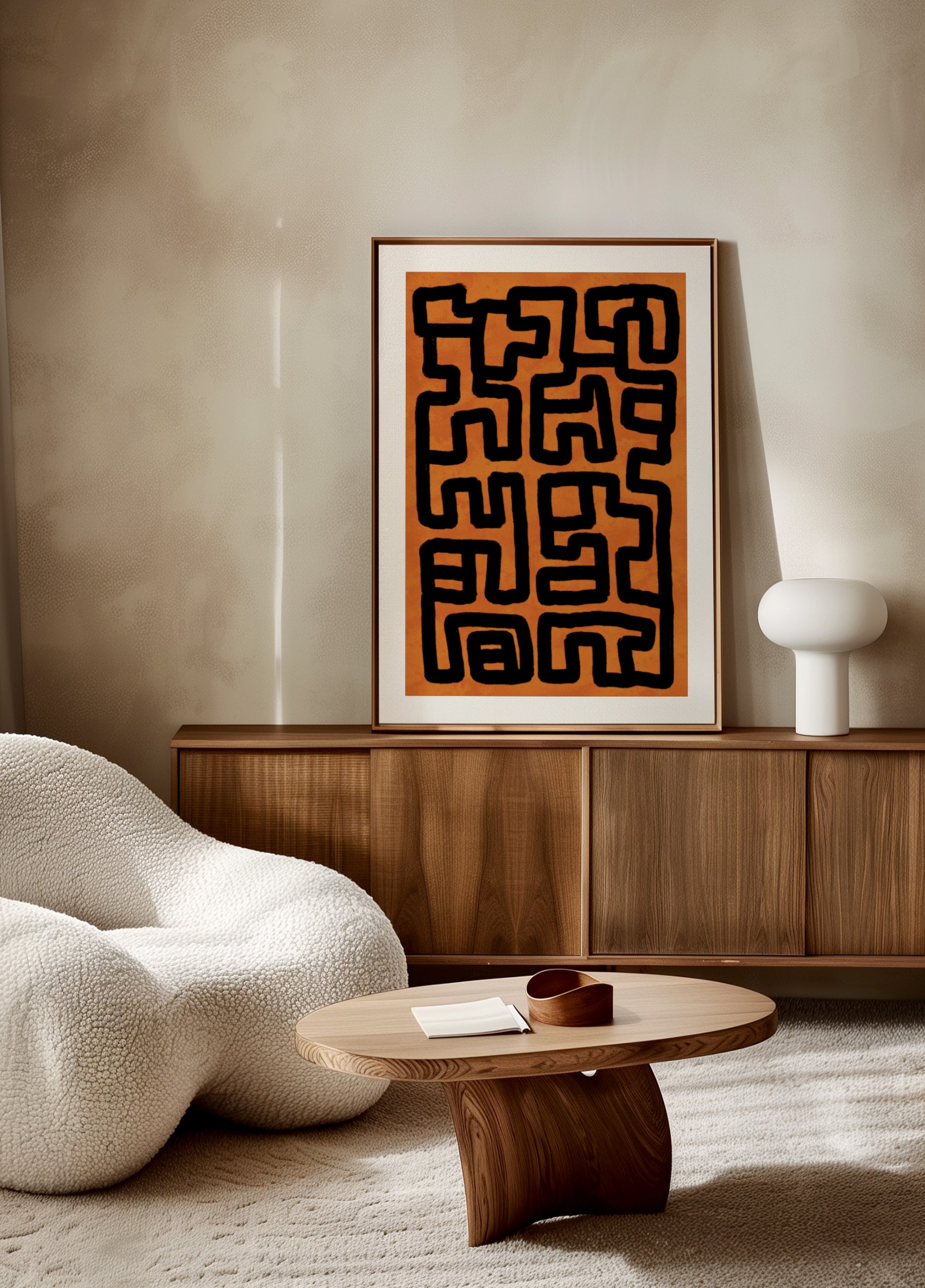 Labirinto Tribal Abstrato