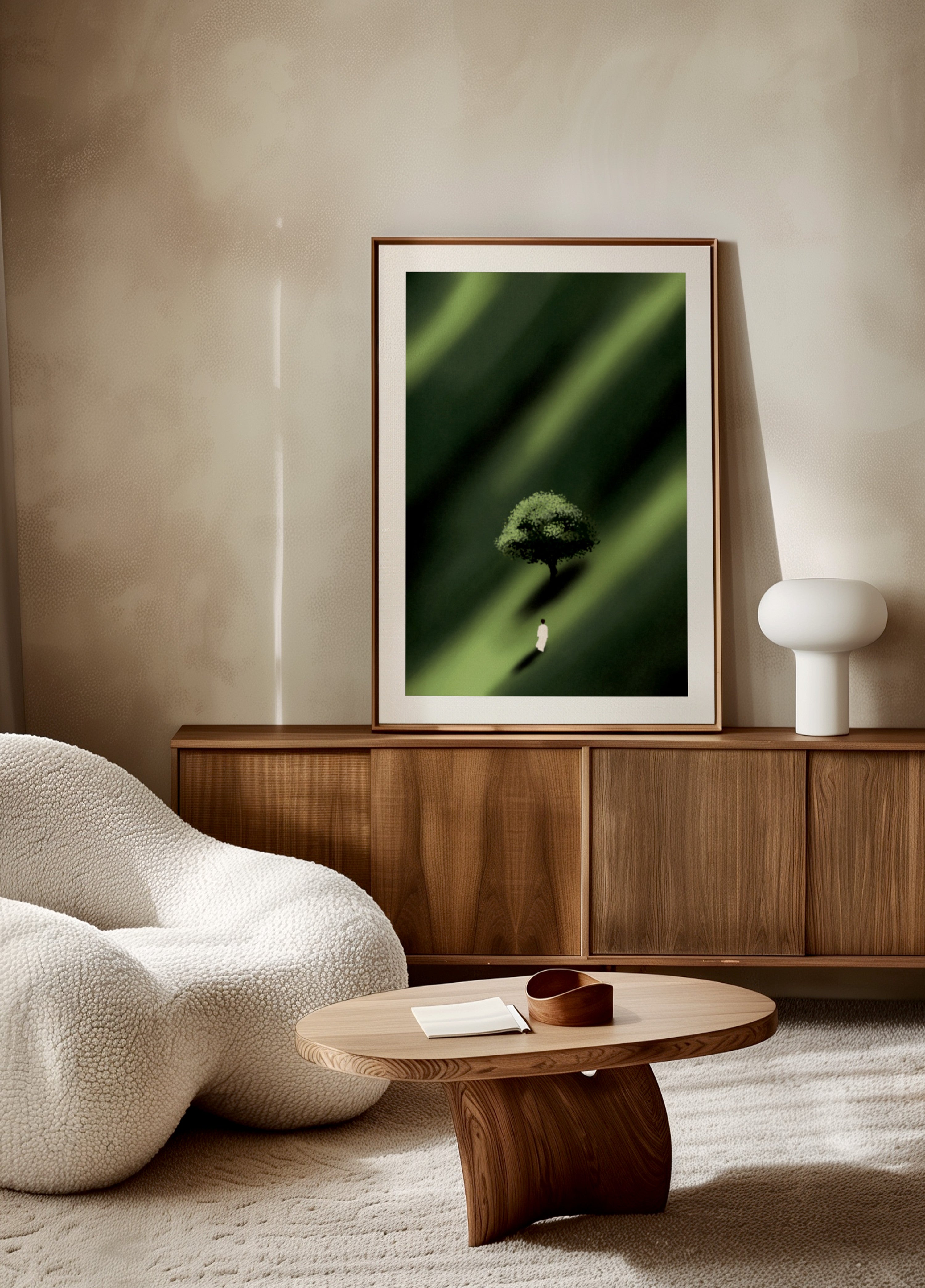 Figura Solitária Caminho Verde