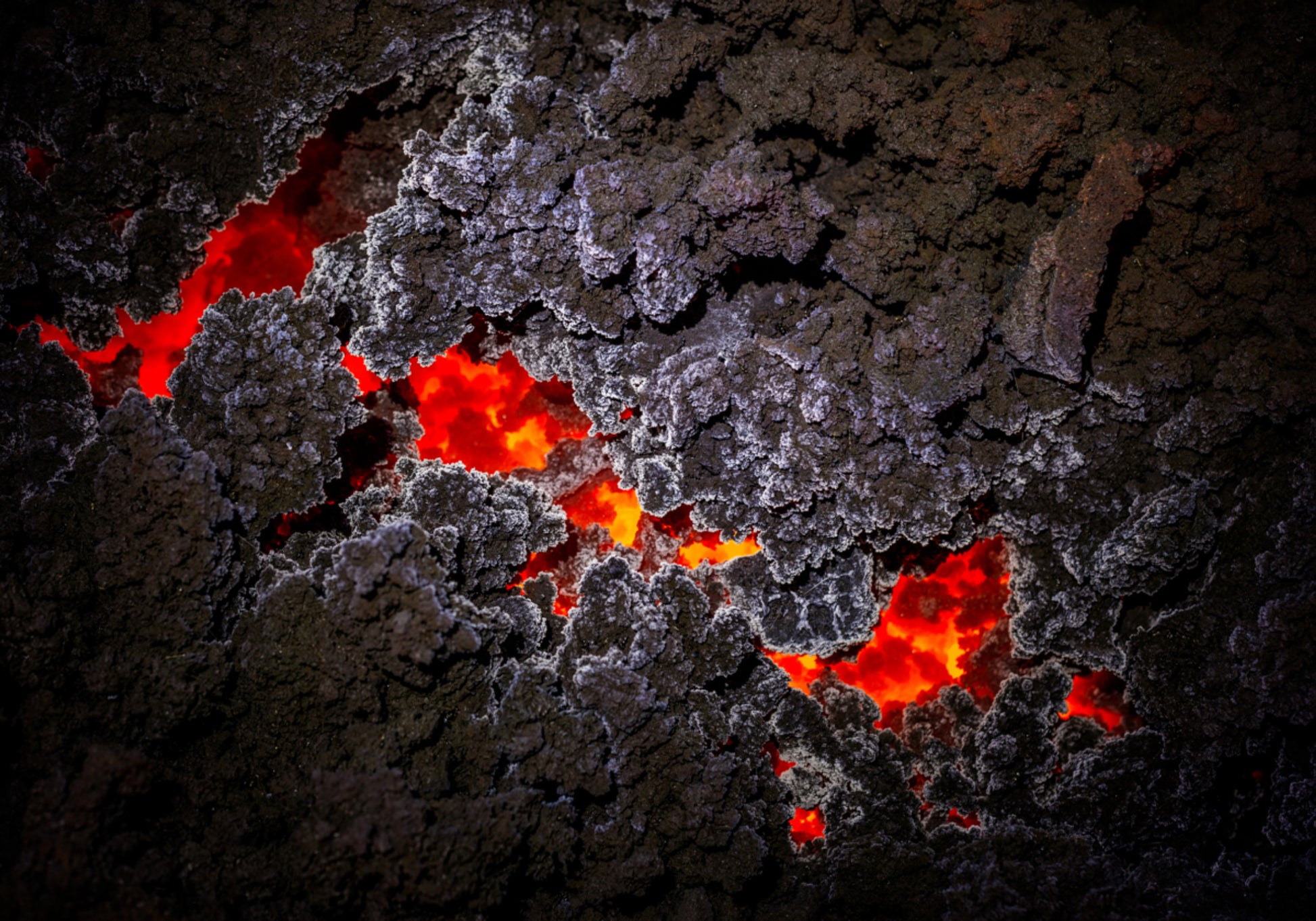Fluxo de lava derretida