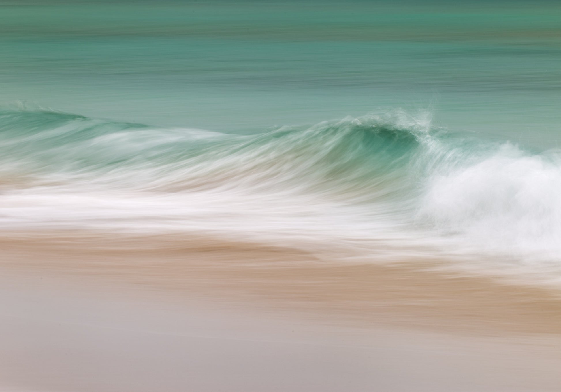 Onda serena do oceano