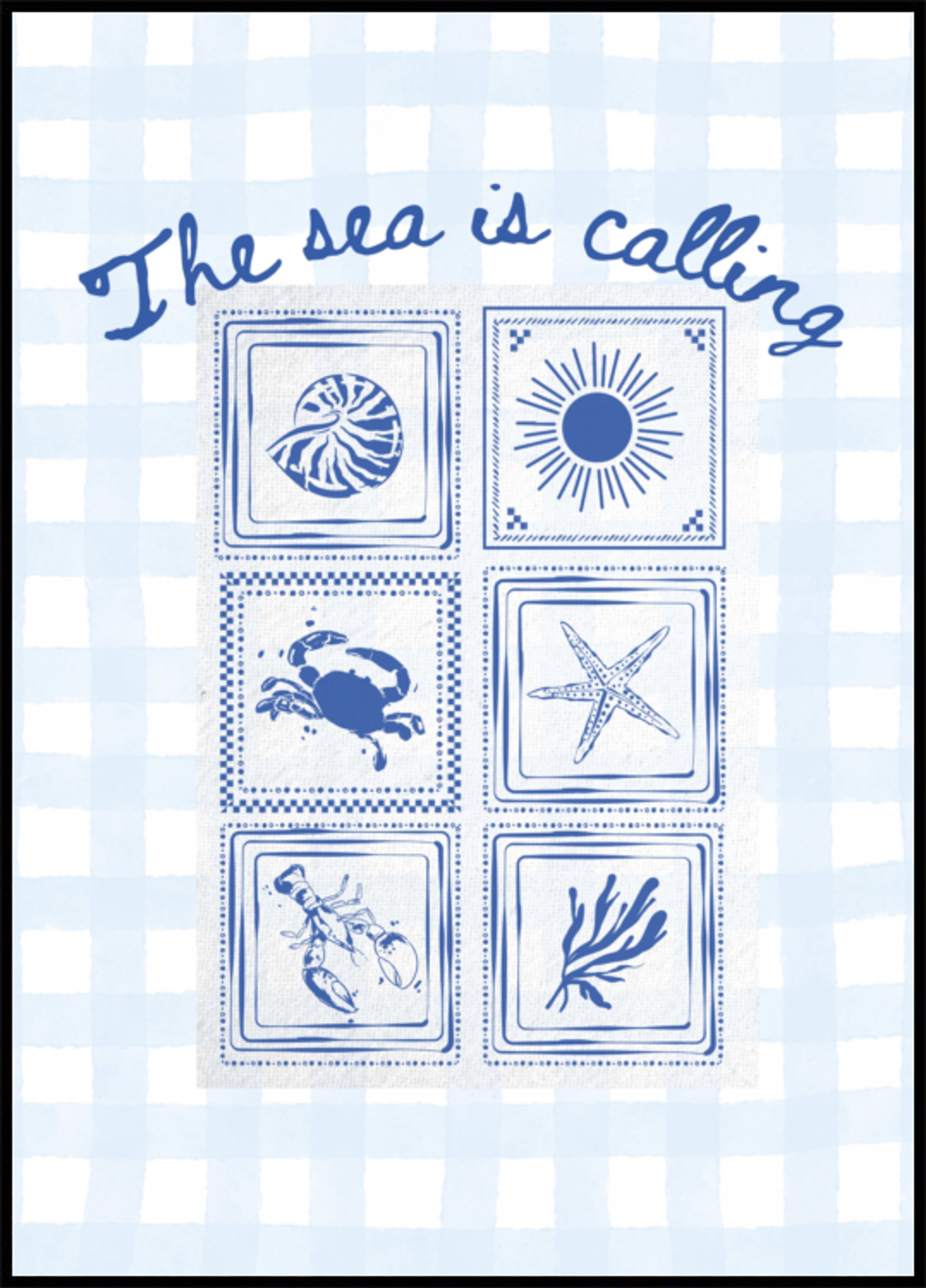 Azulejos de vida marinha costeira