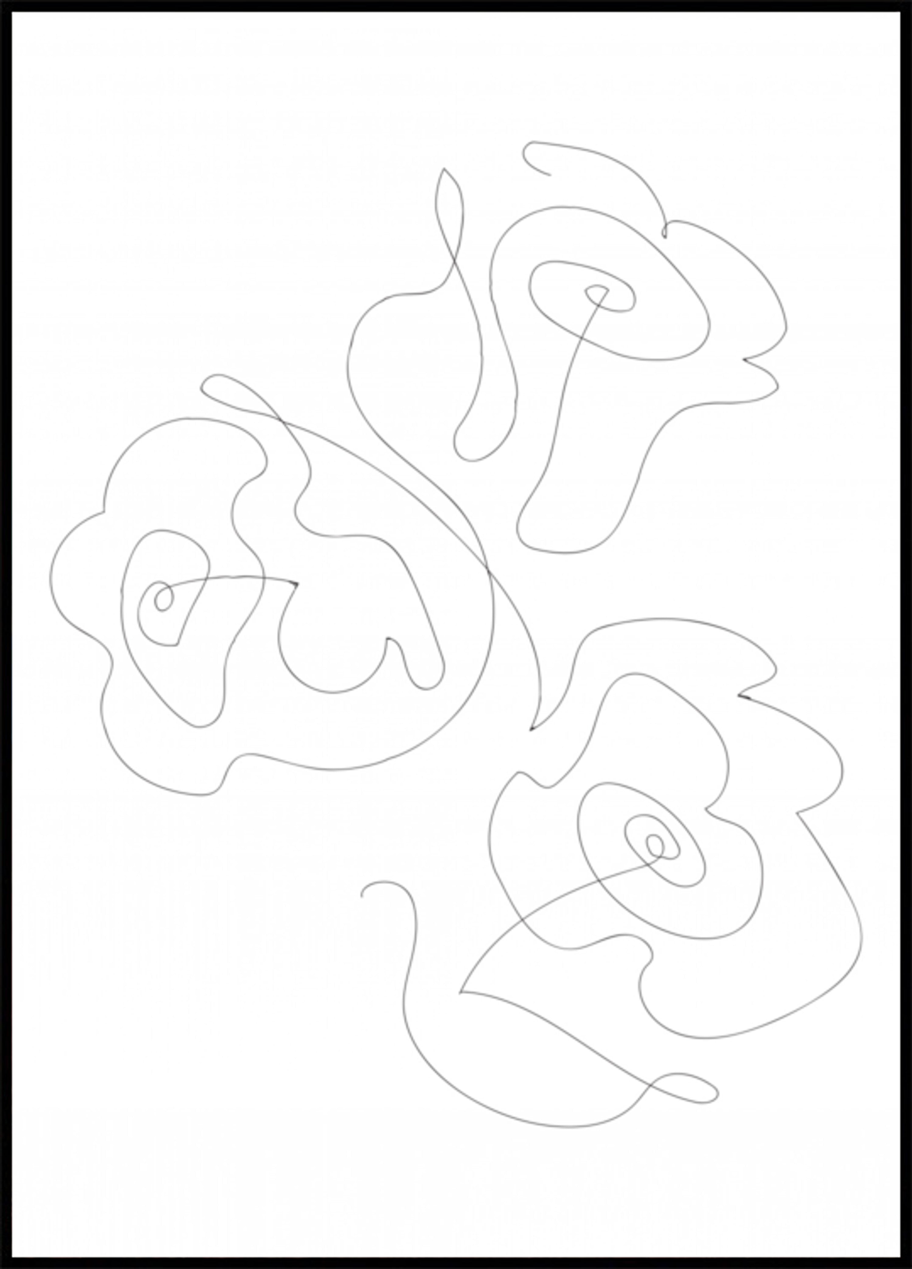 Flores de linha minimalista