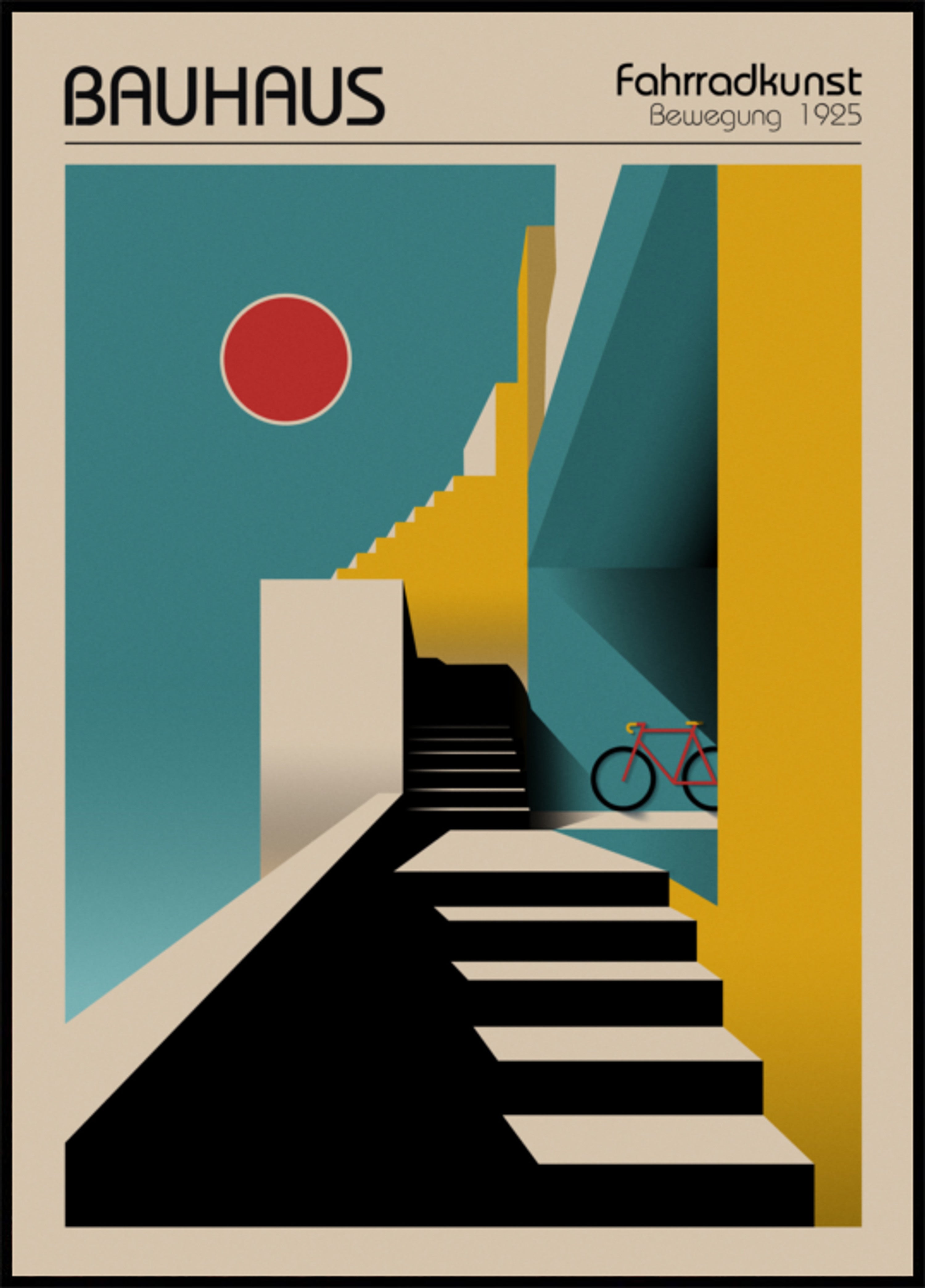 Bicicleta urbana geométrica